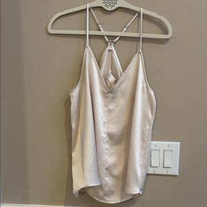 Spanx V Neck Racerback Camisole in Cream Size Small